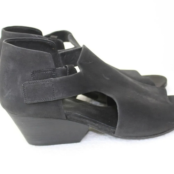 Eileen Fisher brushed leather black sandals size 9 - Picture 8 of 15